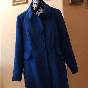 City Chic Royal Blue Pea Coat